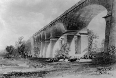 Wharncliffe Viaduct, c.1840s by John Cooke Bourne